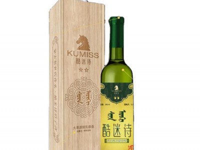 内蒙特产马奶酒酷迷诗木皮礼盒绿草原厂家批发皮囊酒招商代理图5