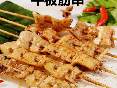 内蒙烤肉串草原烧烤食材板筋串牛板筋半成品烤串10克图1