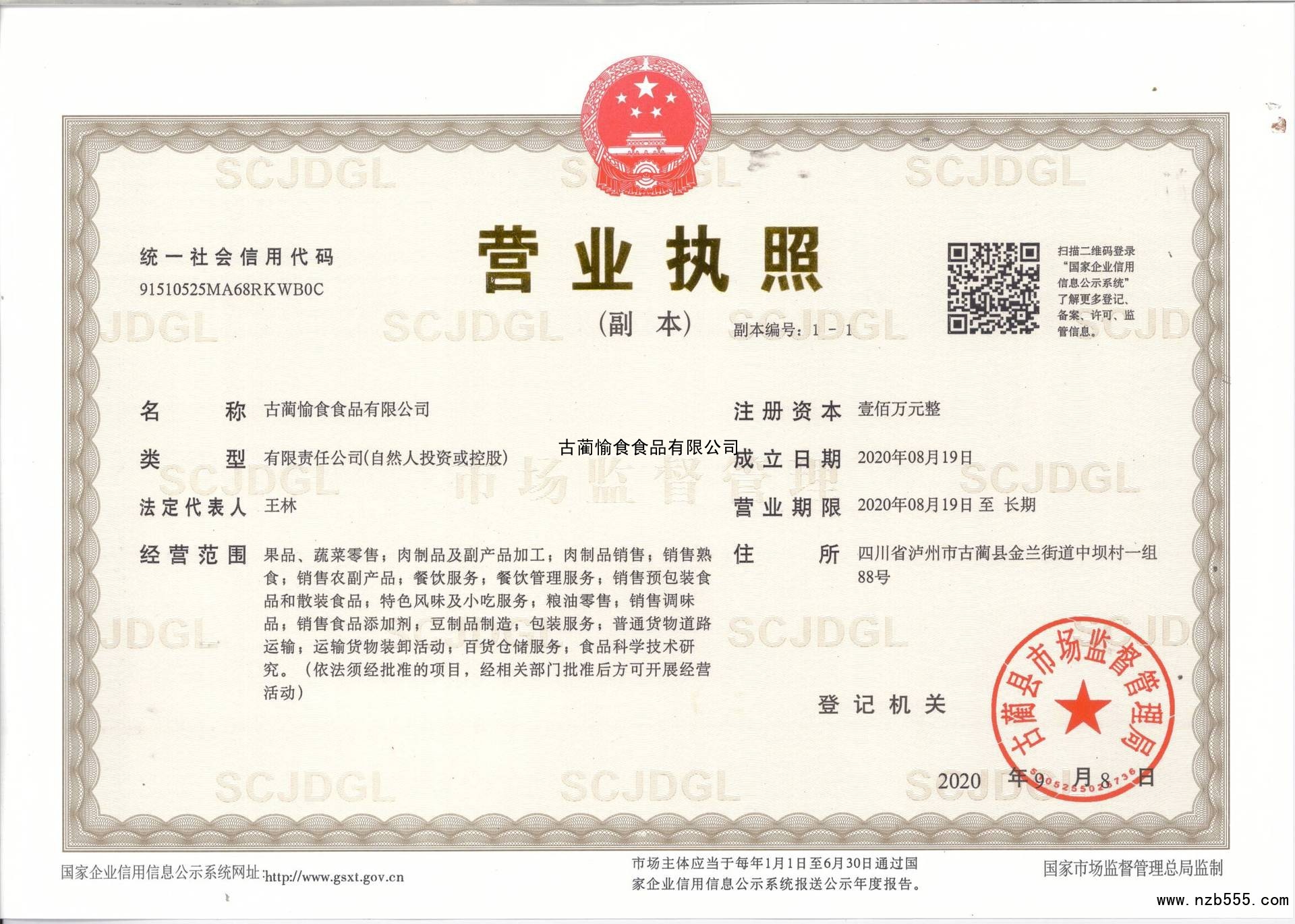 古蔺愉食食品有限公司