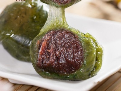 知味观艾草青团子糕点清明果麻薯糯米团子饼干蛋糕蛋黄肉松细豆沙图2