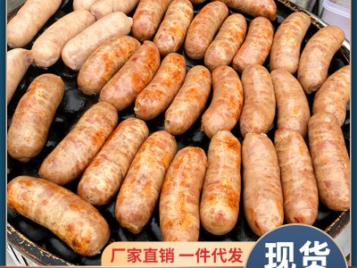 火山石烤肠批发24斤地道肠240根纯肉热狗香肠 烧烤餐厅便利店现货图1