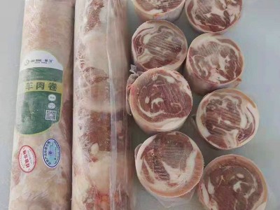 腾顺精品羊肉卷25Kg/箱 火锅烤肉自助餐食材 冷冻调理羊肉图4
