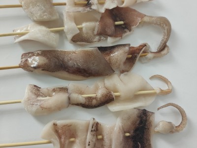 网红食材小吃铁板鱿鱼条小串烧烤鱿鱼须串商用新鲜冷冻食材霸王串图3