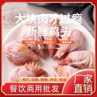 山东华宝厂家直销冷冻鸡肉 生鲜冷冻鸡头 批发动物宠物饲料