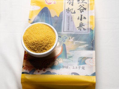厂家批发现货有机五谷杂粮有机红谷小米2.5kg现磨现发小米图2