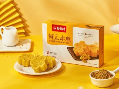 稻香村绿豆冰糕120g桂花糕抹茶味绿豆糕点心零食图2