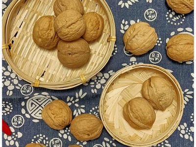 新疆185纸皮核桃 批发 原味纸皮熟核桃干果炒货零食2包起批图3
