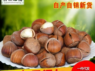 百世榛情东北榛子开口熟孕妇新货原味2021平欧大榛子坚果散装500g图1