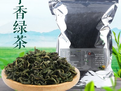 茶厂直销丁香绿茶散装500g量大从优批发特产养生茶长白山丁香绿茶图1