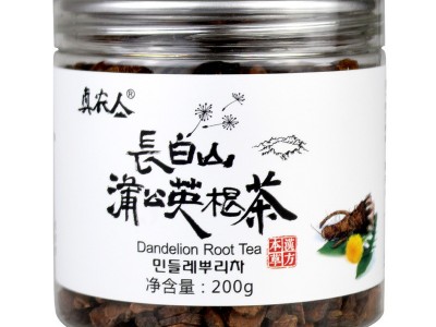 长白山蒲公英根茶200g包装精选大片代为制作婆婆丁根机械自动罐装图5