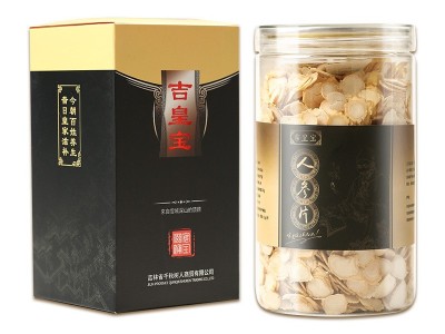 人参片切片250g泡水即食人参东北圆参白参长白山正品生晒参白参片图5