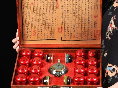 安溪铁观音高山嫩茶叶 陶瓷罐装组合 中秋礼品茶叶 礼盒装批发图1