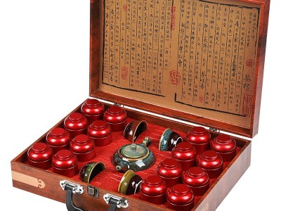 安溪铁观音高山嫩茶叶 陶瓷罐装组合 中秋礼品茶叶 礼盒装批发图5