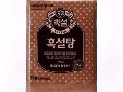 韩国希杰白雪牌黑糖红糖1kg 红砂糖图1
