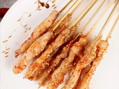 批发烧烤油炸鸡肉大串 中街夜市小串夺命小串 冷冻半成品鸡肉串图3