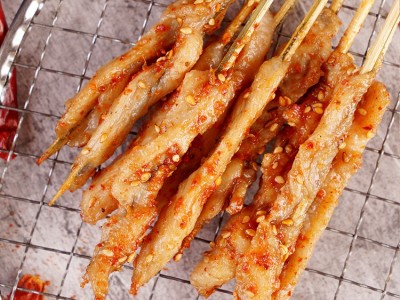批发烧烤油炸鸡肉大串 中街夜市小串夺命小串 冷冻半成品鸡肉串图5