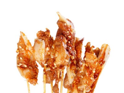 批发油炸烧烤排骨小肉串中街夜市冰鲜小串冷冻半成品排骨肉串图5