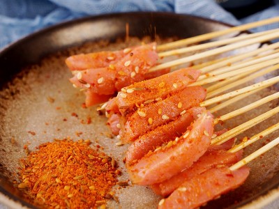 咖喱鱼蛋 黄金烧烤油炸火锅鱼丸 冷冻丸子关东煮食材商用批发小串图2