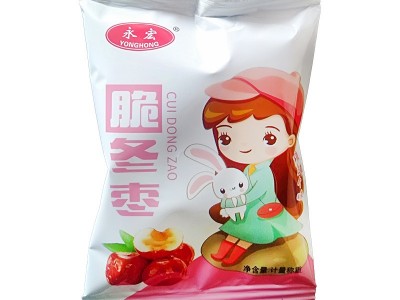 脆冬枣批发 香酥脆枣 小包装脆冬枣（22袋/盒、大约500克/盒）图4
