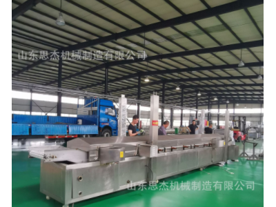 手工大麻花油炸设备 连续式土豆条油炸机 304不锈钢材质自动刮渣图4