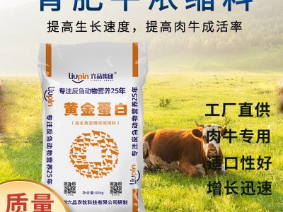 肉牛饲料 六品集团厂家批发牛羊饲料 30%育肥期牛浓缩饲料图1