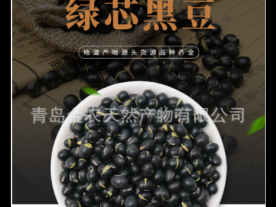 厂家直供黑皮绿仁烘炒黑豆-量大质优，出口品质图1