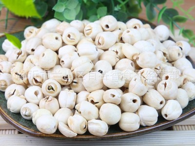 供应低温烘焙熟湘莲白莲子中药材批发五谷杂粮 磨粉打粉原料图1