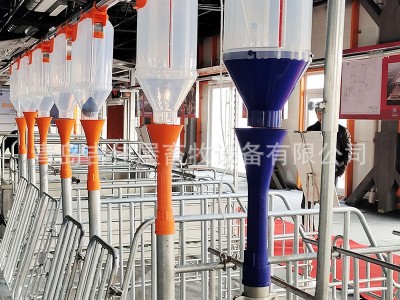 喂猪自动下料桶 猪舍定量桶养猪料线定量杯 自动定量器猪用定量杯图3