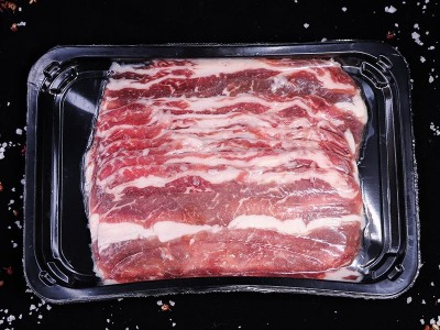 谷饲单层肥牛雪花肥牛商用火锅烧烤串串食材五花肥牛火锅肥牛批发图3