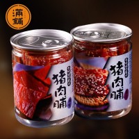 0邮罐装靖江特产猪肉脯180g 猪肉铺猪肉干微商 厂家批发