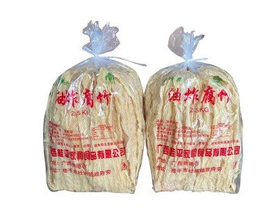 油炸腐竹厂家供应 豆腐皮腐竹卷火锅凉菜食材批发油炸腐竹豆制品 2件起批图5