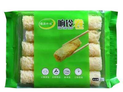 响铃卷黄金卷豆衣卷豆皮卷腐皮卷油炸腐竹卷火锅麻辣烫食材图5