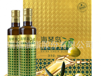 海琴岛(HEGEAN)特级初榨橄榄油500ml*2瓶装礼盒图1