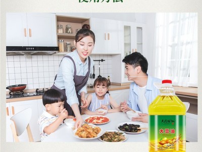 天荷坊非转基因物理压榨提纯一级东北大豆油5L可代发 4桶／件图4