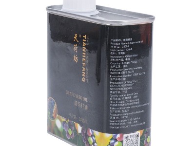 葡萄籽油一级冷榨营养食用油炒菜调味油天荷坊牌厂家现货图5