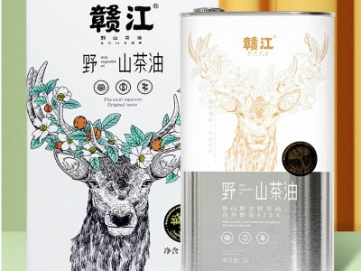 江西赣江茶油物理压榨5L铁桶装 礼盒装食用茶籽油图1