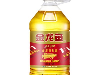 金龙鱼黄金比例食用调和油5L大桶装 煎炸食用油批发团购图5