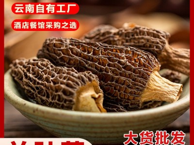 云南产地高原羊肚菌干货500g批发散装羊肚菌煲汤食材大量批发  1件起批图1