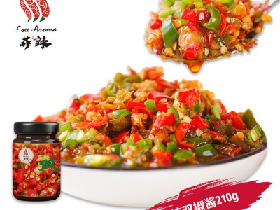 辣椒酱四川风味酱烧椒虎皮剁椒酱调味酱香辣蒜蓉瓶下饭外卖料批发  2瓶起批图1