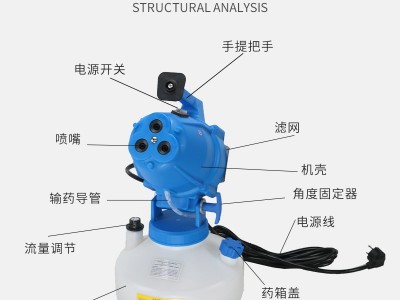 电动喷雾器三孔静音喷雾器超微消毒冷雾机超低容量弥雾喷雾器厂家图5
