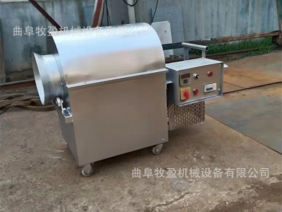 商用电动炒货机 全自动控温滚筒炒锅 小型电加热花生芝麻炒料机图1