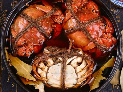 花雕醉蟹大闸蟹 全母蟹花雕蟹熟食开罐即食 非香辣蟹 非罐装海鲜图3