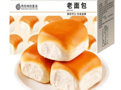 传统老式手撕软面包代餐早餐蛋糕点心网红面包老面包500g/箱代发图1