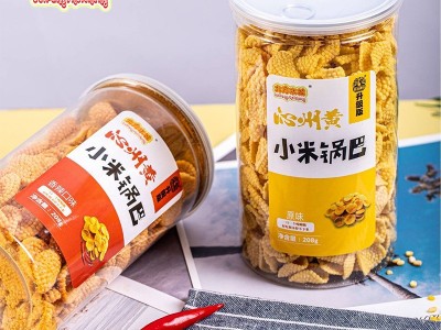 批发沁州黄小米锅巴208g瓶装休闲零食小吃办公室网红膨化食品图2