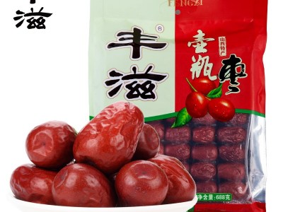 丰滋红枣太谷壶瓶枣688g袋装山西特产一件代发招代理  2袋起批图1