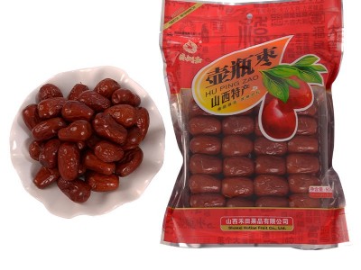 厂家供应新疆特产和田枣1千克六星绿洲玉枣 红枣红枣脆片10袋起批图5
