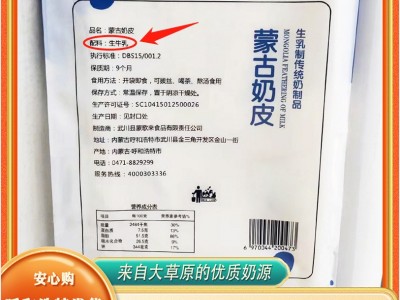 厂家直供【内蒙古特产原味奶皮】80g奶食品牧区手工  2袋起批图3