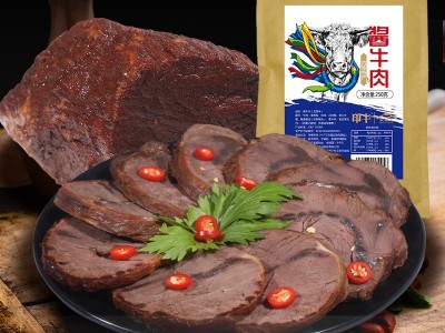 厂家直供 五香酱牛肉卤牛肉真空开袋即食熟牛肉休闲零食250g批发图4