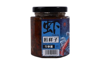 匠样子牛虾酱下饭酱调味品辣椒酱拌饭酱下饭微辣牛虾酱 现货充足图5