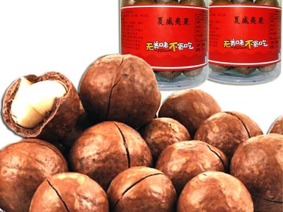 夏威夷果净含量250g 500g等罐装干果 孕妇坚果零食夏果送开口器图1